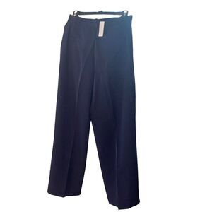 New York & Co Women Size 8‎ Slacks Dress Pants Navy Blue Career Business NWT)